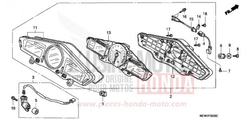 COMPTEUR VFR800A3 de 2003